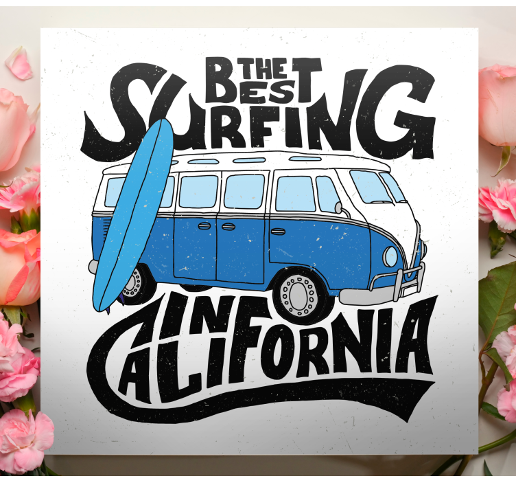 Tablou sport surfing van din california - TenStickers