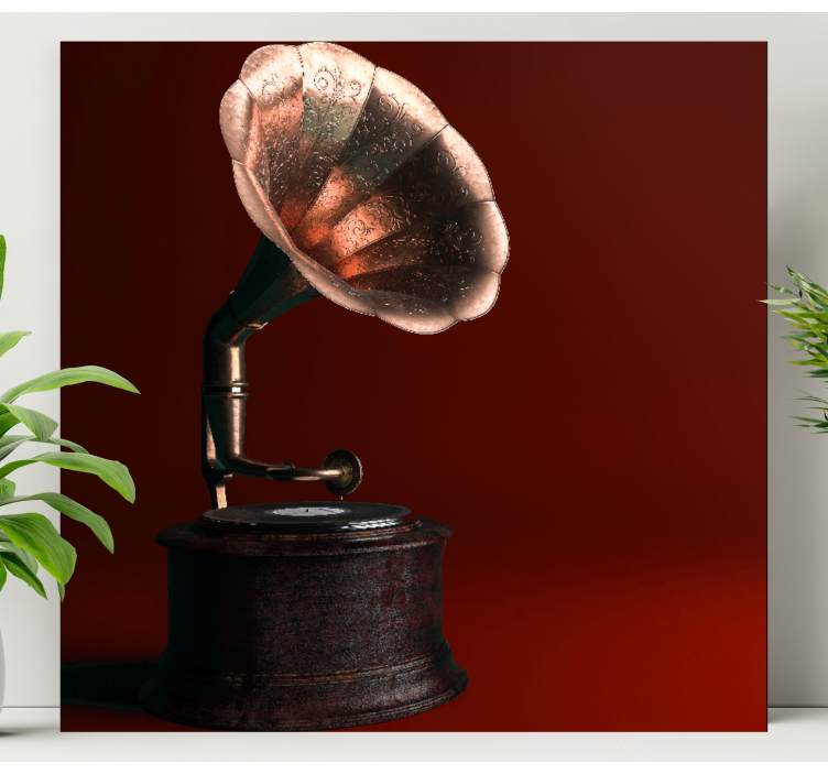 Tablou vintage cu gramofon clasic - TenStickers