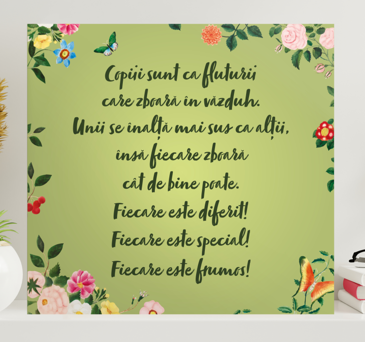 Toată lumea este o pânză motivațională frumoasă - TenStickers