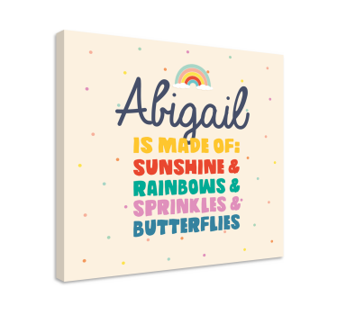 Tablou personalizat Din soare si curcubee personalizate - TenStickers