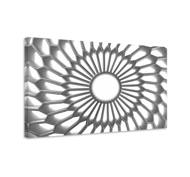 Mandala diamant alb 3d imprimări de artă modernă pe pânză - TenStickers