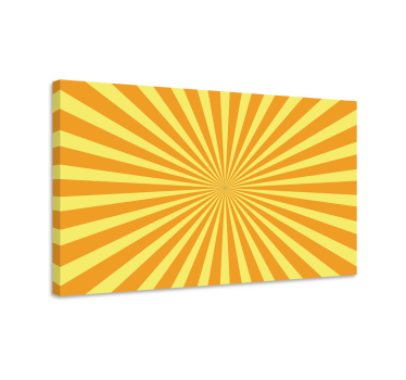 Apus de soare abstract, cu tonuri portocalii, artă de perete din  - TenStickers
