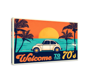 Bun venit la amprentele de perete vintage din anii '70 - TenStickers