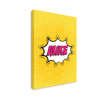 Nume de benzi desenate imprimări personalizabile pe pânză - TenStickers