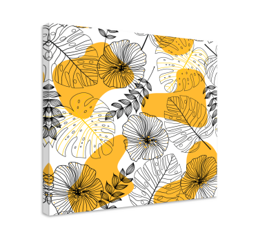 Arta pânzei de plante tropicale nordice - TenStickers