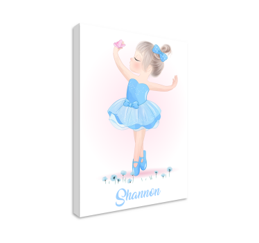 Tablou infantil fata dansatoare cu fluture - TenStickers