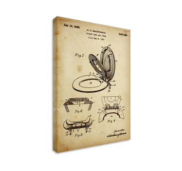 Pânză de artă de perete de baie vintage - TenStickers