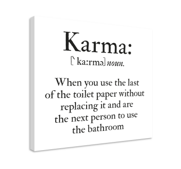 Baie distractiv karma baie perete artă pânză - TenStickers