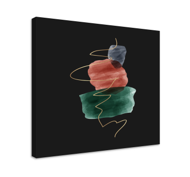 Tablou modern forme abstracte din piatră - TenStickers