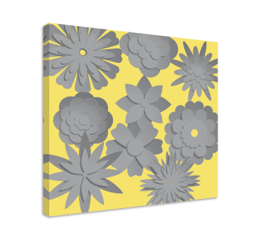 Tablou flori silueta florală - TenStickers