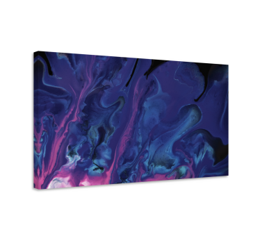 Imprimeuri de artă modernă cu gradient violet și albastru pe pânz - TenStickers
