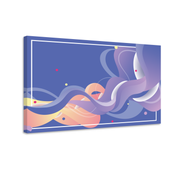 Tablou modern forme abstracte curgătoare - TenStickers