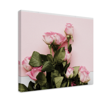 Trandafiri roz design elegant panza florala - TenStickers