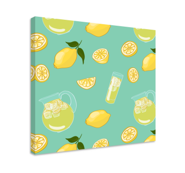 Pahar cu lămâie și fructe de artă - TenStickers
