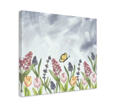 Panza florala mica gradina colorata - TenStickers