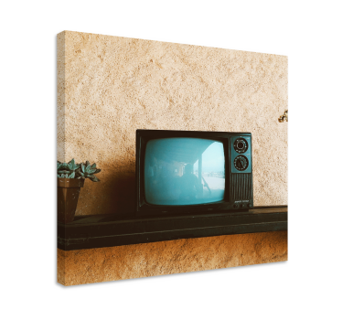 Amprente originale de perete tv vechi originale pentru sufragerie - TenStickers