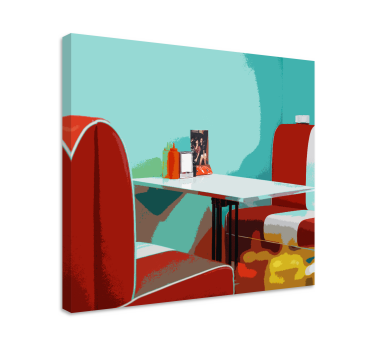 Amprente de perete pentru restaurante retro vintage pentru sufrag - TenStickers