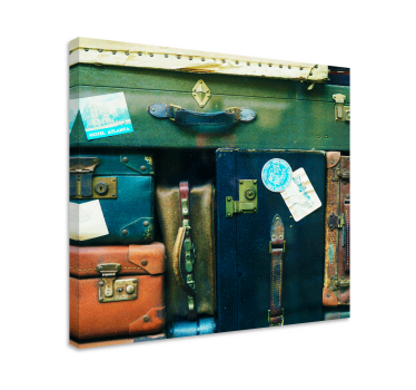 Tablou vintage colecția de valize călătorie - TenStickers