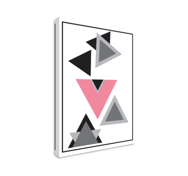Triunghiuri artă abstractă pânză geometrică de perete - TenStickers