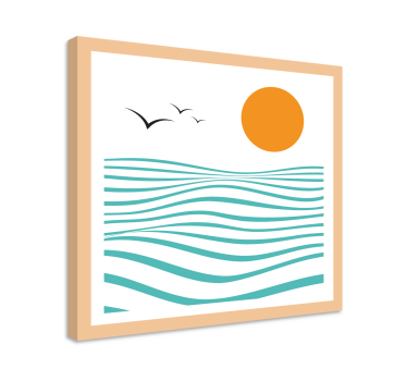 Panza de perete geometrică de artă abstractă - TenStickers