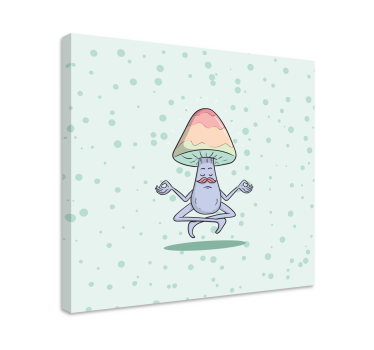 Ciupercă personaj de desene animate bucătărie pânză artă - TenStickers