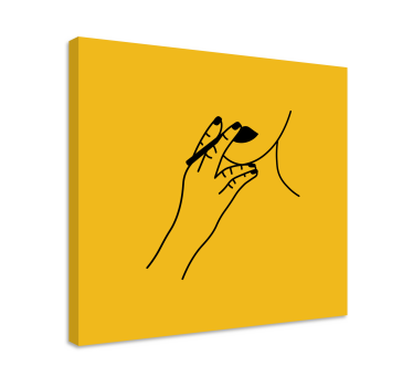 Tablou vintage gest elegant al mâinii - TenStickers