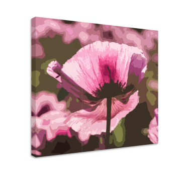 Tablou flori floare abstractă - TenStickers