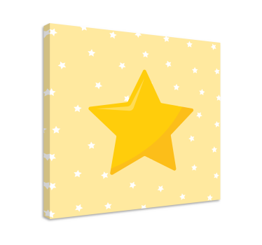 Poze de perete stea clasica galbena pentru cresa - TenStickers