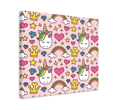 Curcubee drăguțe și unicorni cu imagini de perete pentru creșă - TenStickers