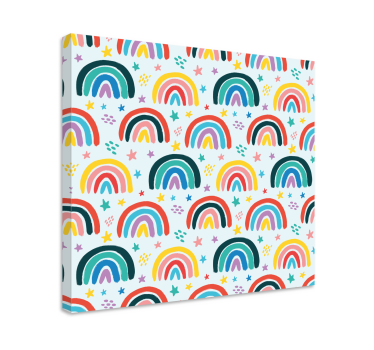 Tablou infantil cu model colorat de curcubeu - TenStickers