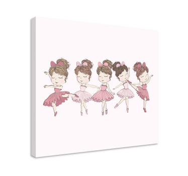 Tablou infantil dansatoare de balet - TenStickers