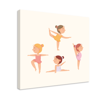 Tablou infantil balerine dansatoare - TenStickers