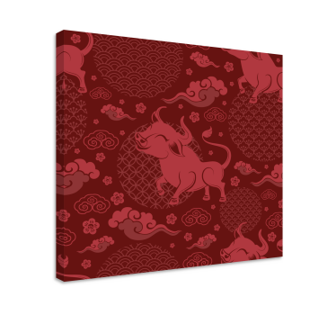 Imprimeuri de perete vintage cu model vintage în stil chinezesc - TenStickers
