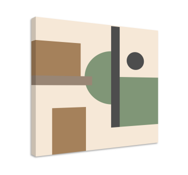 Tablou modern forme geometrice conceptuale - TenStickers
