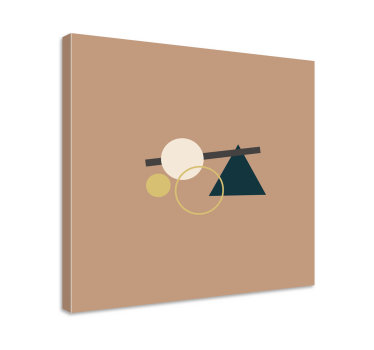 Echilibrul figurilor geometrice printuri de artă modernă pe pânză - TenStickers