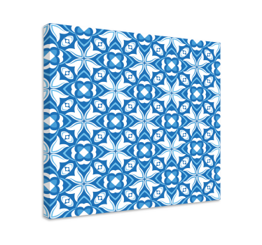 Tablou modern cu model albastru complex - TenStickers
