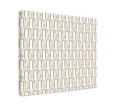 Tablou modern cu model geometric arcuit - TenStickers