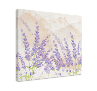 Pictura provencala acuarela lavanda panza florala - TenStickers