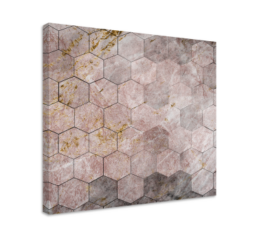 Model hexagonal cu efect ombre artă pânză - TenStickers