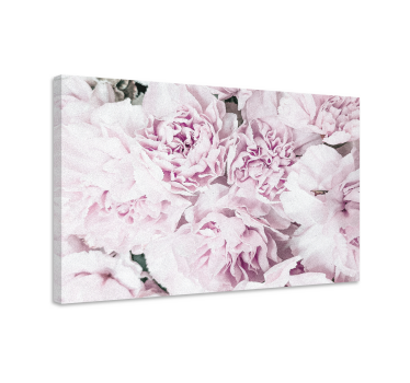 Pânză florală elegantă cu bujori roz design floral - TenStickers