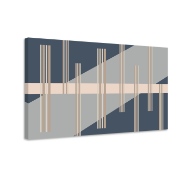 Tablou modern structură liniară geometrică - TenStickers