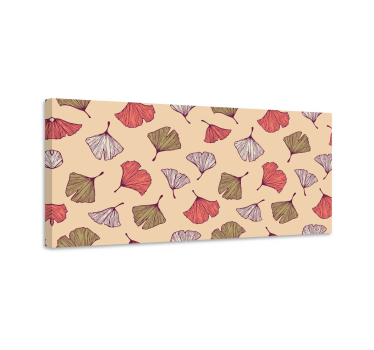 Tablou flori model de frunze de ginkgo - TenStickers