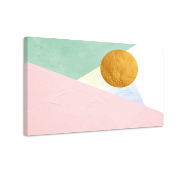 Tablou modern cercul solar geometric - TenStickers
