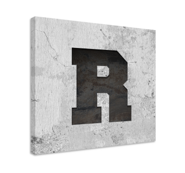 Tablou personalizat Scrisoare personalizată în stil industrial - TenStickers