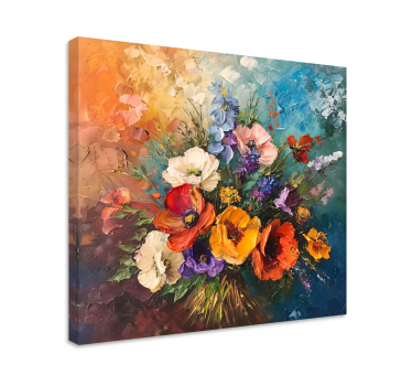 Tablou artă buchet de flori - TenStickers