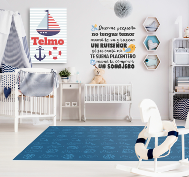 Arta de perete personalizată pentru pânză nautică pentru copii - TenStickers