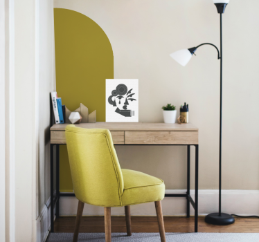 Tablou modern portret de personaj abstract - TenStickers