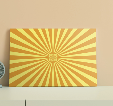 Apus de soare abstract, cu tonuri portocalii, artă de perete din  - TenStickers