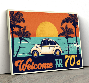 Bun venit la amprentele de perete vintage din anii '70 - TenStickers