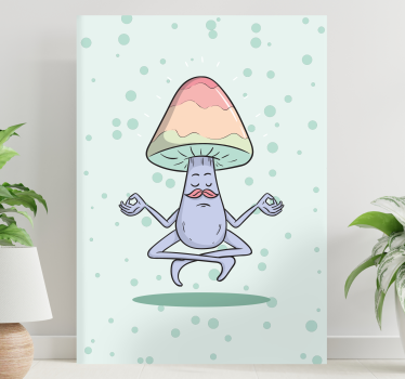 Ciupercă personaj de desene animate bucătărie pânză artă - TenStickers